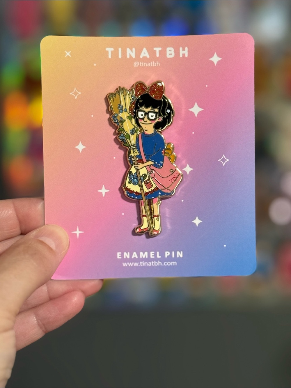 Bob’s Burgers X Tinatbh “Witch in Training” Enamel Pin (Kiki’s Delivery Service)